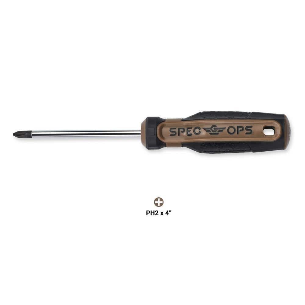 SPEC OPS #2 x 6 in. Phillips Screwdriver, Magnetic Tip, Cr-Mo Steel Shaft (1)