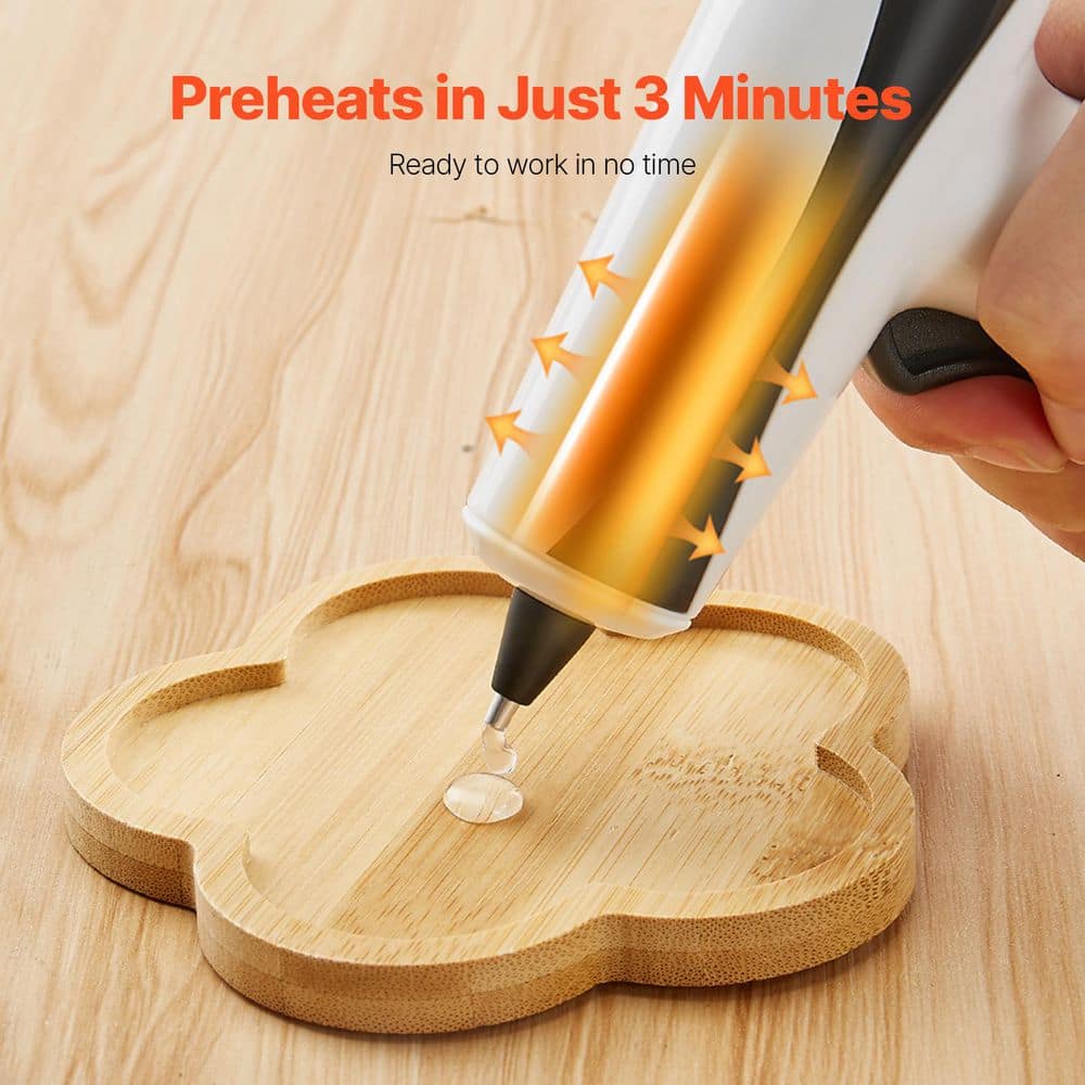 SKYSHALO Mini Cordless Hot Glue Gun Kit, 2200mAh Battery, 20 Glue Sticks, Fast Preheating, for Crafts, DIY, Home Repairs (2)