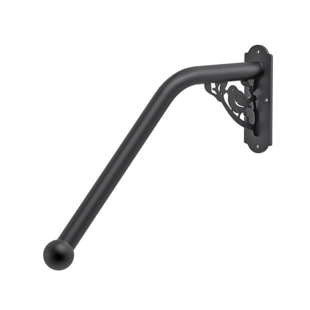 Angel Sar 2 ft. Metal Bird Shaped Fully Welded Handrail Iron Handrail for Outdoor Steps Garage Railing Safety Grab Bar (3)