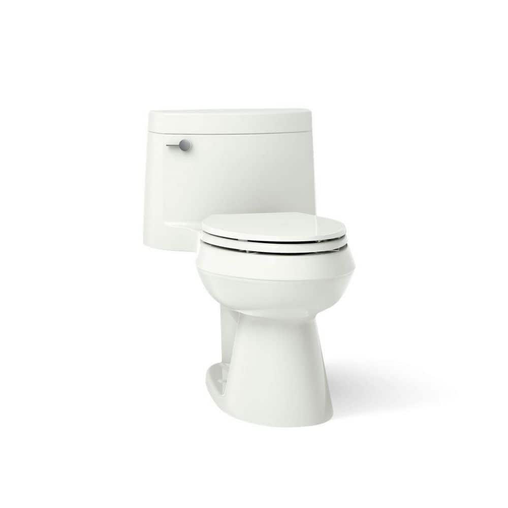 KOHLER Cimarron Rough 1-Piece 1.28 GPF Single Flush Toilet Seat Included (1)