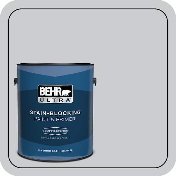 BEHR ULTRA 1 gal. #PPU26-16 Hush Extra Durable Satin Enamel Interior Paint & Primer (2)