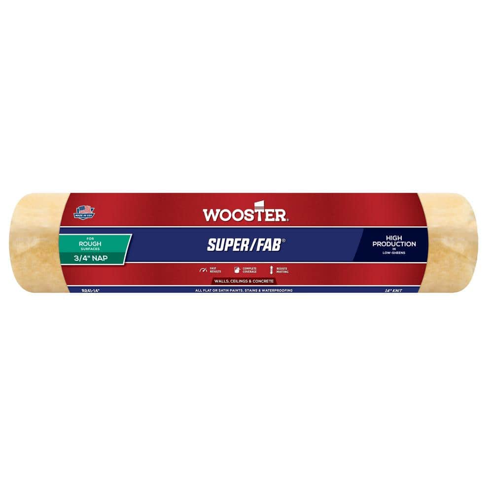 Wooster 14 in. x 1/2 in. Super/Fab High-Density Knit Roller Cover