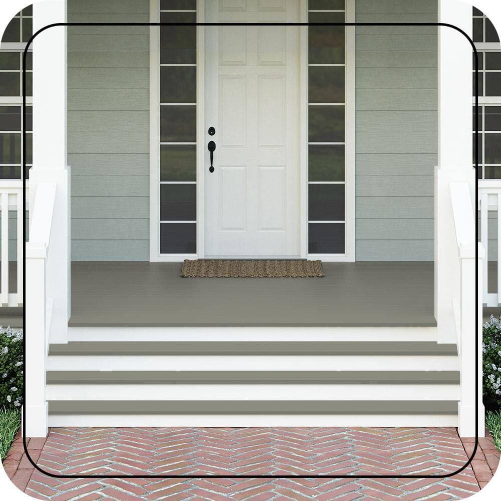 BEHR PREMIUM 1 gal. #N370-5 Incognito Textured Low-Lustre Enamel Interior/Exterior Porch and Patio Anti-Slip Floor Paint (3)