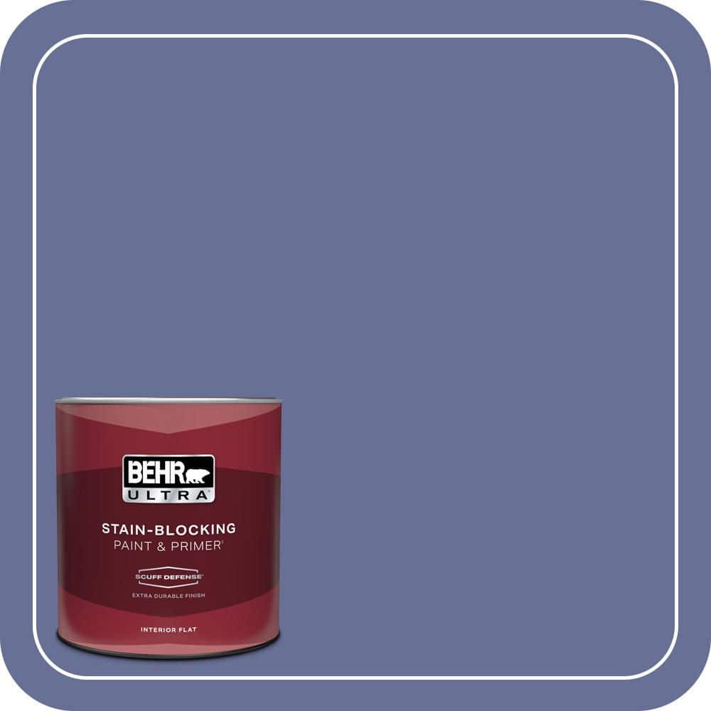 BEHR ULTRA 1 qt. #620D-6 Royal Intrigue Extra Durable Flat Interior Paint & Primer