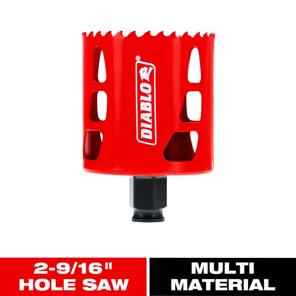 DIABLO 2-9/16 in. Bi-Metal Hole Saw with 2-3/8 in. Cutting Depth
