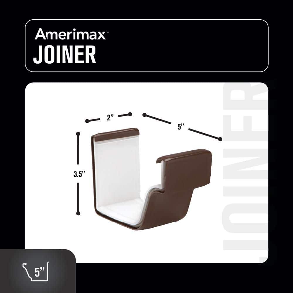 Amerimax Home Products Vinyl K-Style Gutter Connector (4)