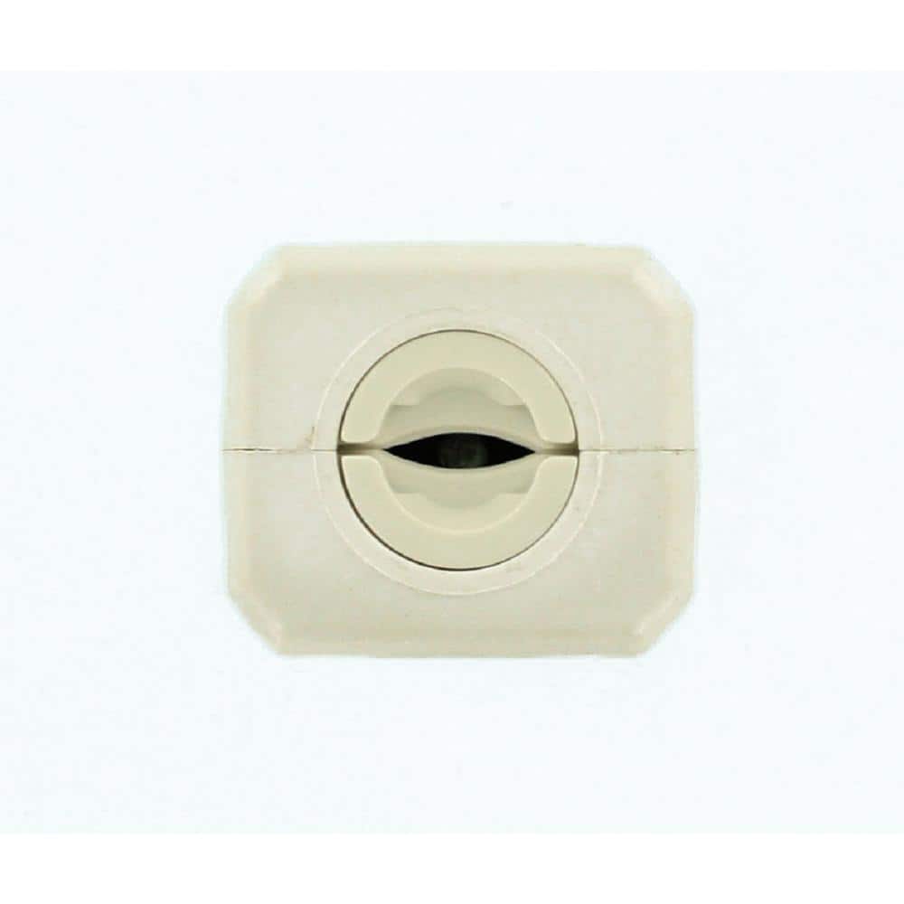 Leviton 15 Amp 125-Volt Python Hospital Grade Straight Blade Grounding Plug, White 8256-V (3)
