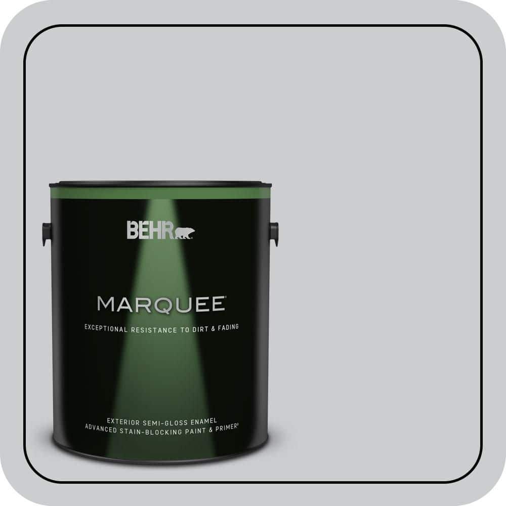 BEHR MARQUEE 1 gal. #PPU26-16 Hush Semi-Gloss Enamel Exterior Paint & Primer
