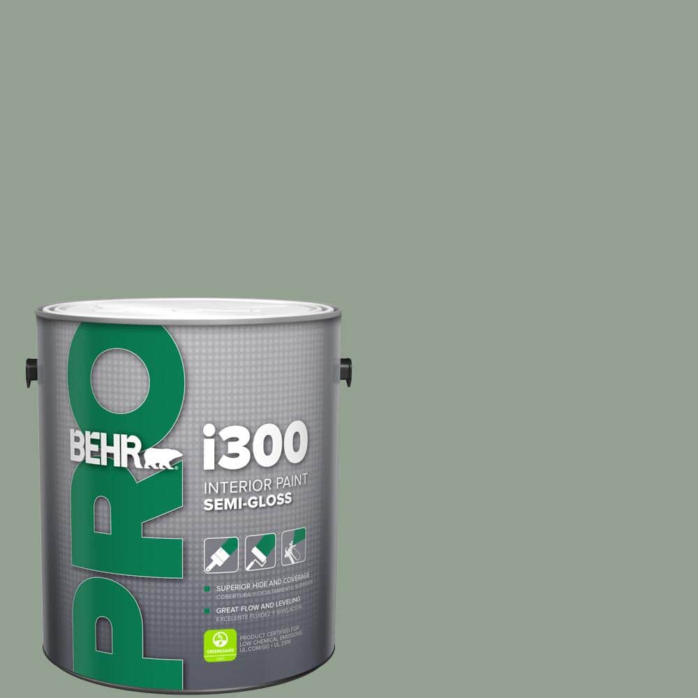 BEHR PRO 1 gal. #N400-4 Forest Path Semi-Gloss Interior Paint