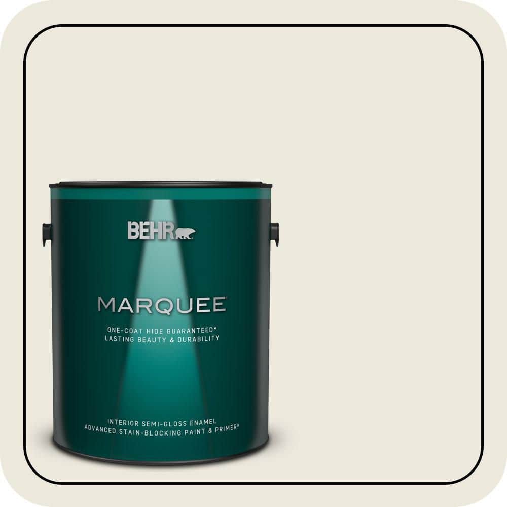 BEHR MARQUEE 1 gal. #N330-1 Milk Paint Semi-Gloss Enamel Interior Paint & Primer