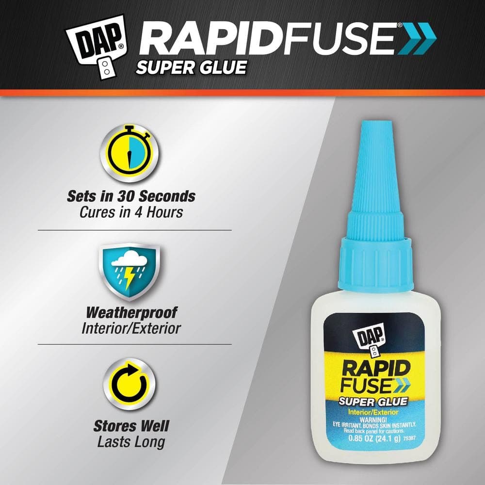 DAP RapidFuse 0 . Clear All-Purpose Adhesive (2)