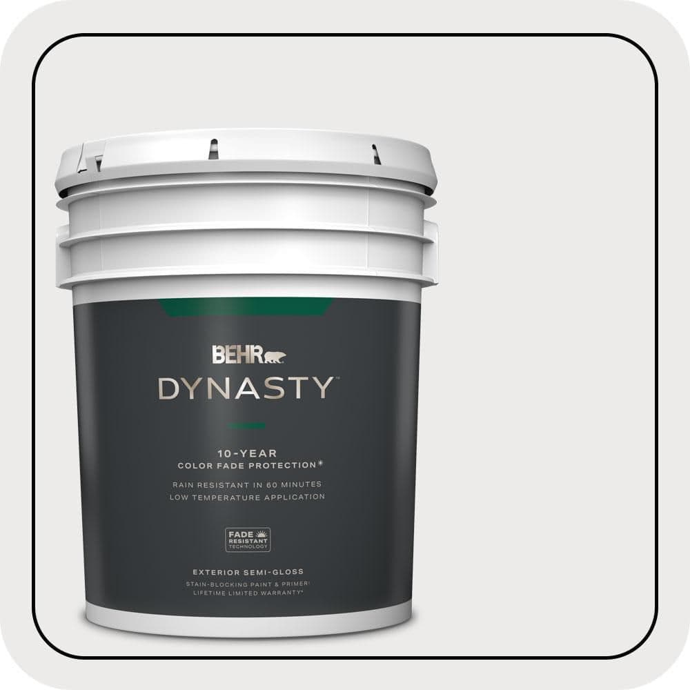 BEHR DYNASTY 5 gal. #640E-1 Silver Chalice Semi-Gloss Exterior Stain-Blocking Paint & Primer