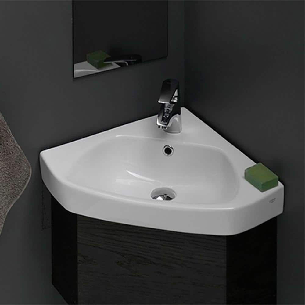 Nameeks Arda Wall Mounted Bathroom Sink in White (2)