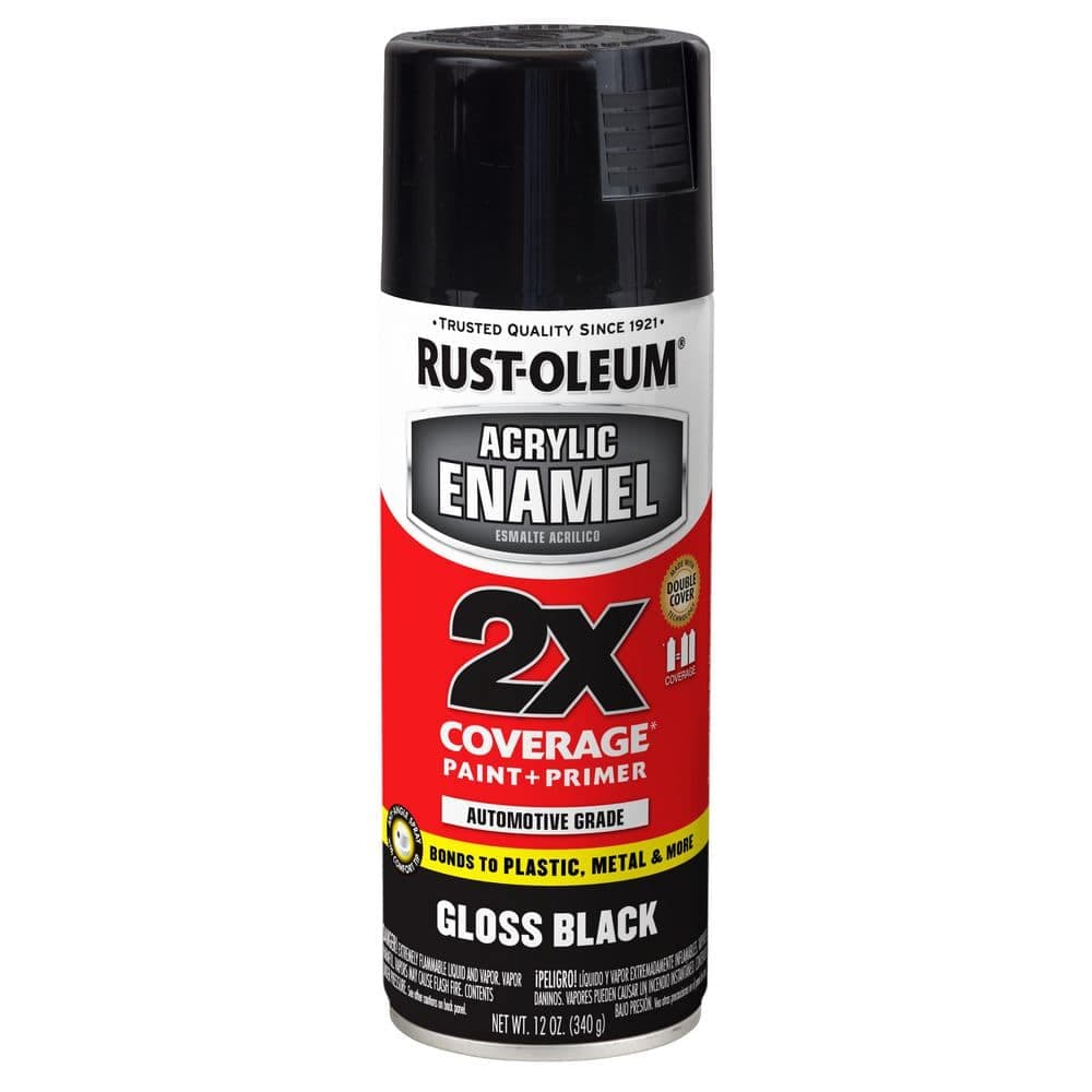 Rust-Oleum Automotive 12 oz. Acrylic Enamel 2X Gloss Black Spray Paint (6-Pack) (2)