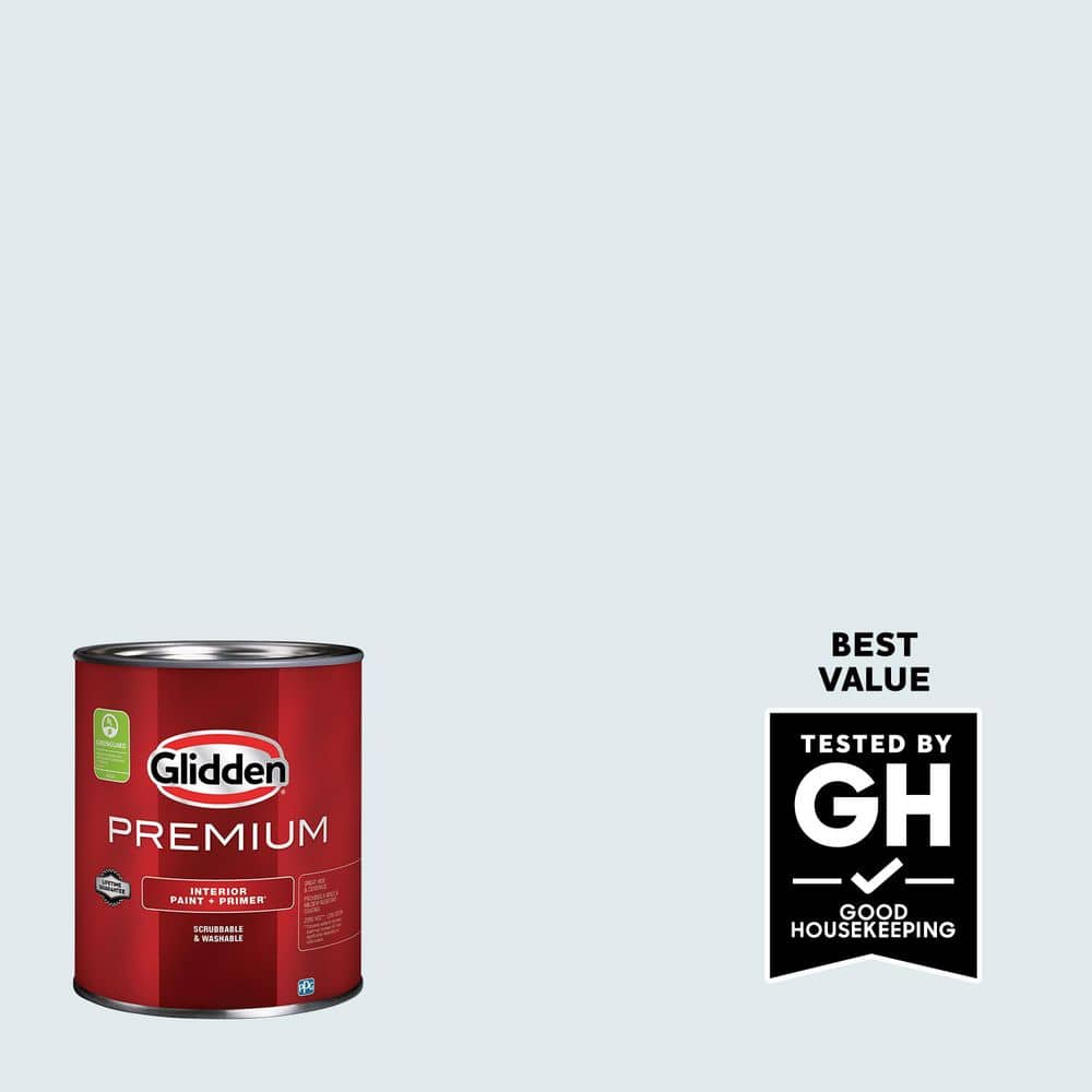 Glidden Premium 1 qt. Summer Shower PPG1155-1 Eggshell Interior Latex Paint