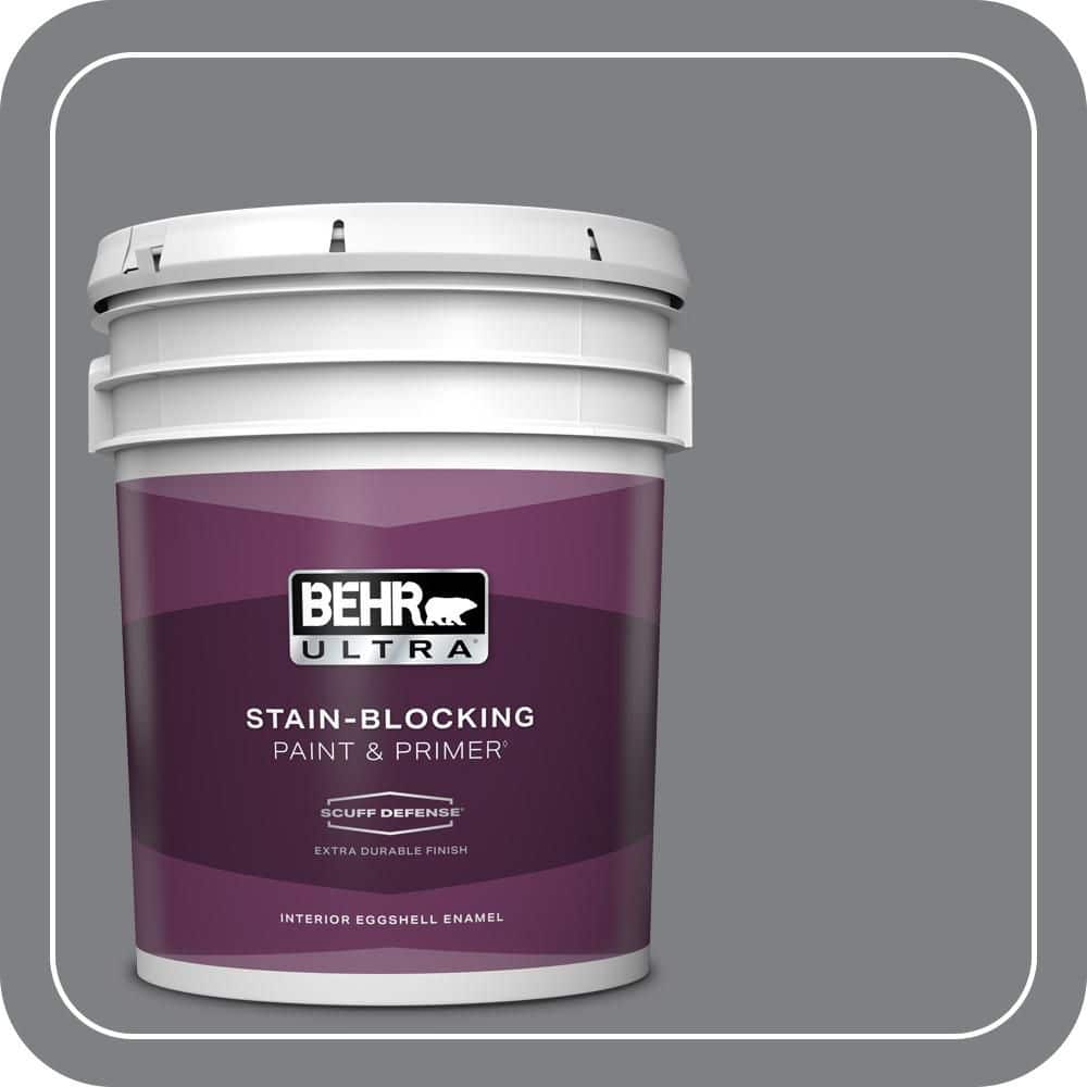 BEHR ULTRA 5 gal. #T12-10 Game Over Extra Durable Eggshell Enamel Interior Paint & Primer