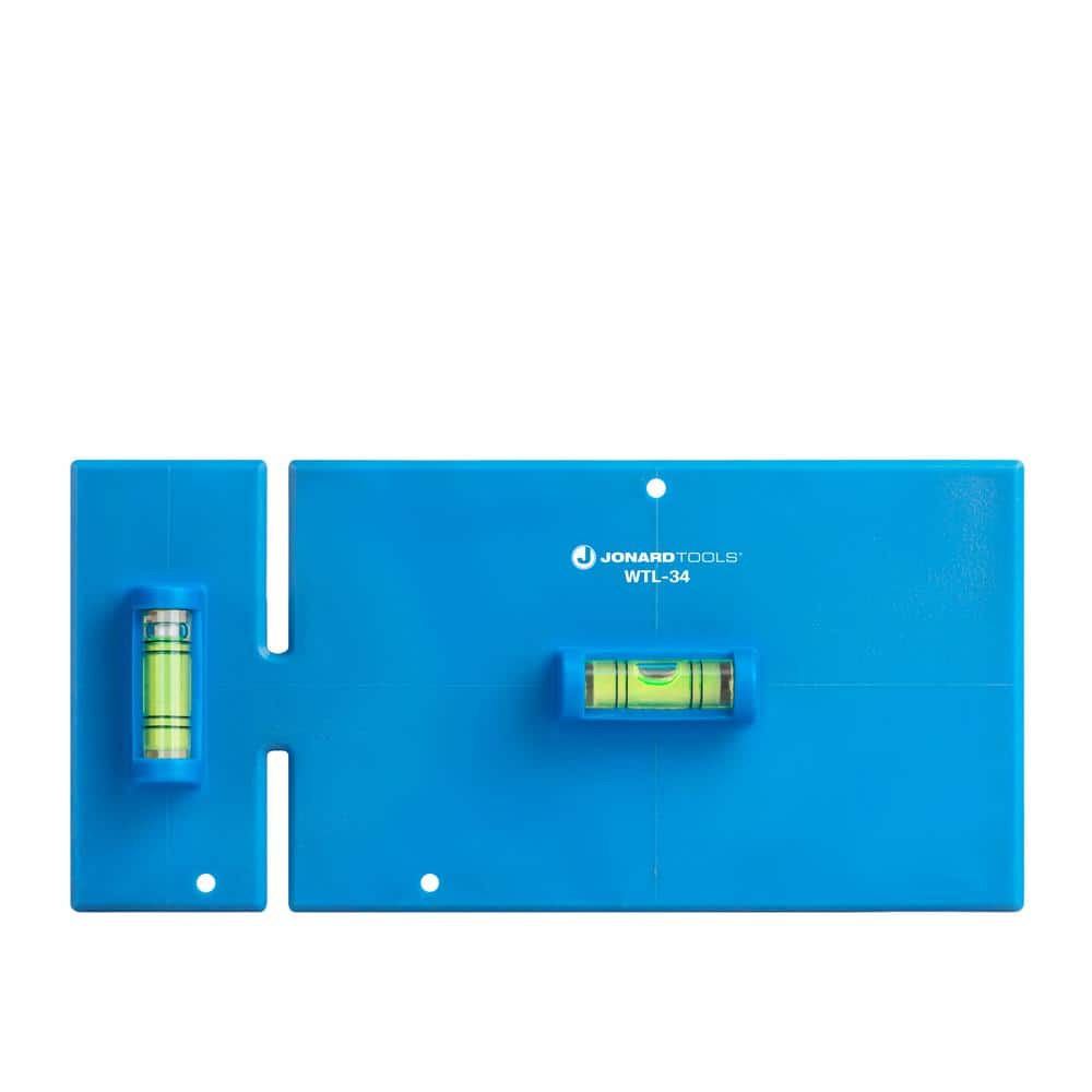 JONARD TOOLS Wall Box Template & Level for Non-Metallic Electrical Boxes, 3-Gang and 4-Gang