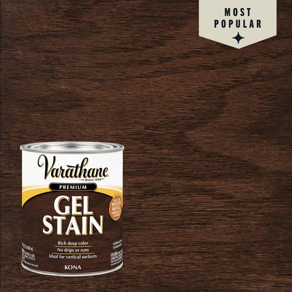 Varathane 1 Quart Kona Semi-Transparent Interior Wood Gel Stain