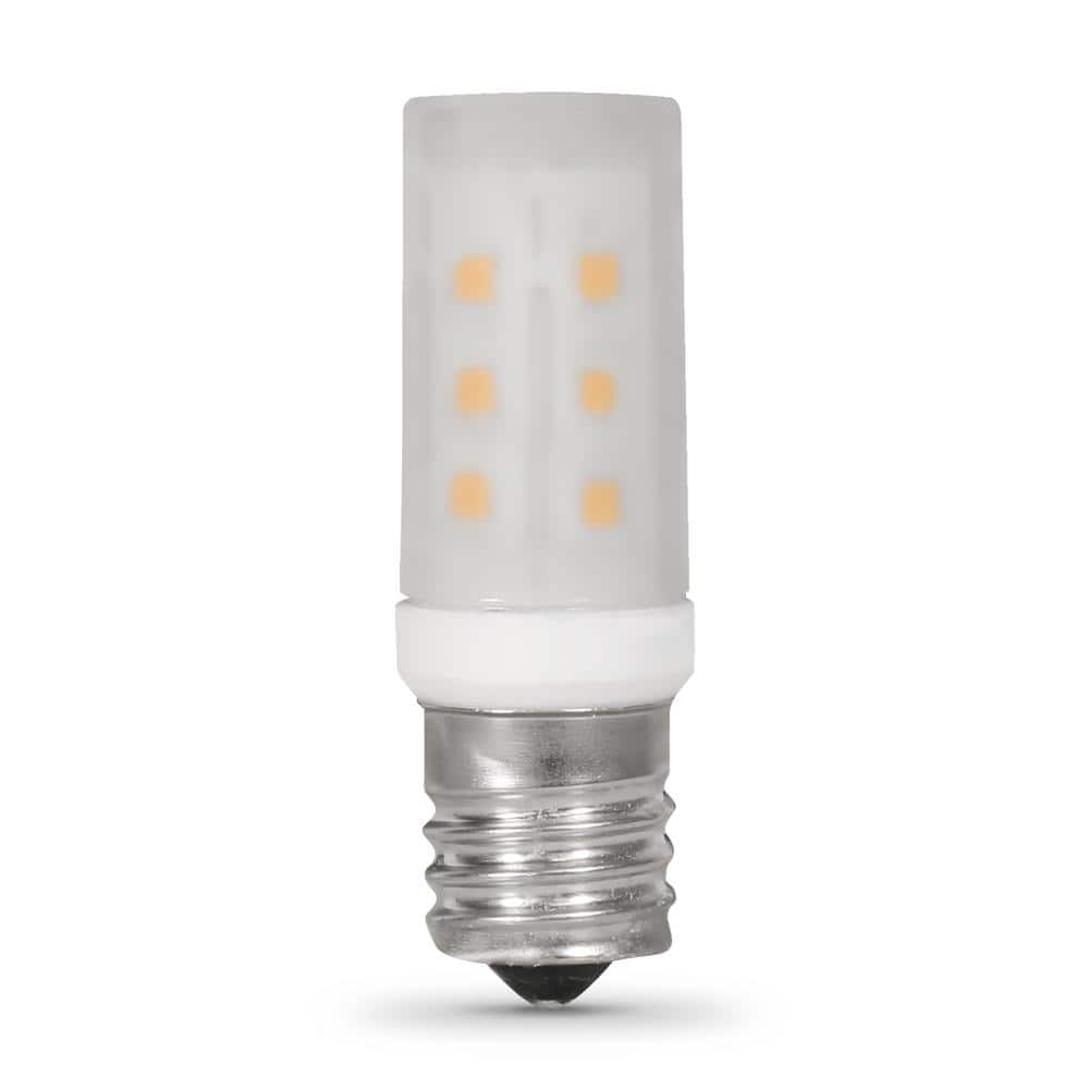 Feit Electric 40-Watt Equivalent T8 Intermediate E17 Base Microwave Appliance LED Light Bulb, Warm White 3000K (2)