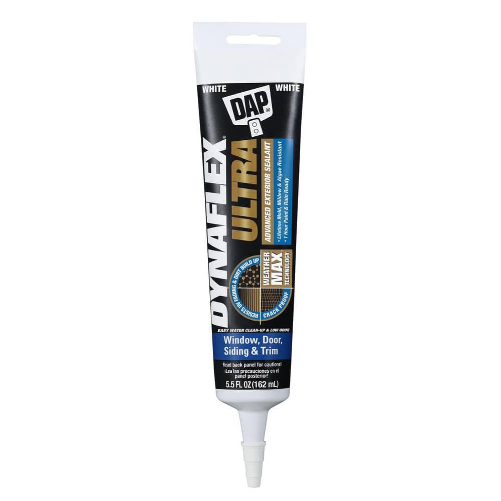 DAP Dynaflex Ultra 5.5 oz. White Advanced Exterior Window, Door, and Siding Sealant