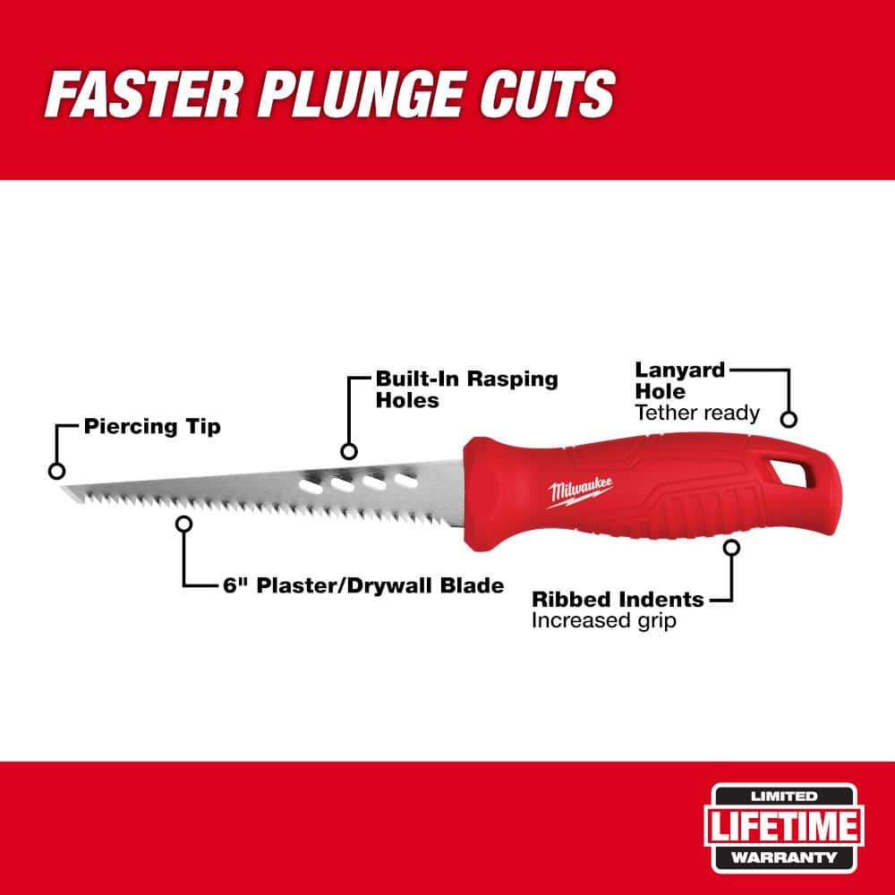 Milwaukee 1/4 in. x 100 ft. Steel Fish Tape with Rasping Jab Saw (3)