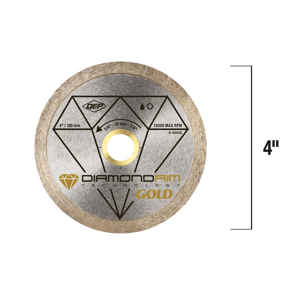 QEP 4 in. Premium Diamond Blade for Wet or Dry Cutting Porcelain and Ceramic Tile (3)