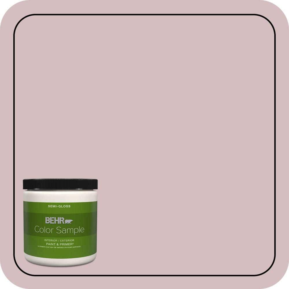 BEHR PREMIUM PLUS 8 oz. #PPU17-09 Embroidery Semi-Gloss Interior/Exterior Paint & Primer Color Sample