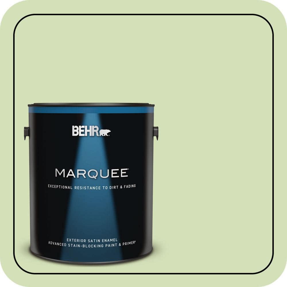 BEHR MARQUEE 1 gal. #MQ4-45 Spring Glow Satin Enamel Exterior Paint & Primer