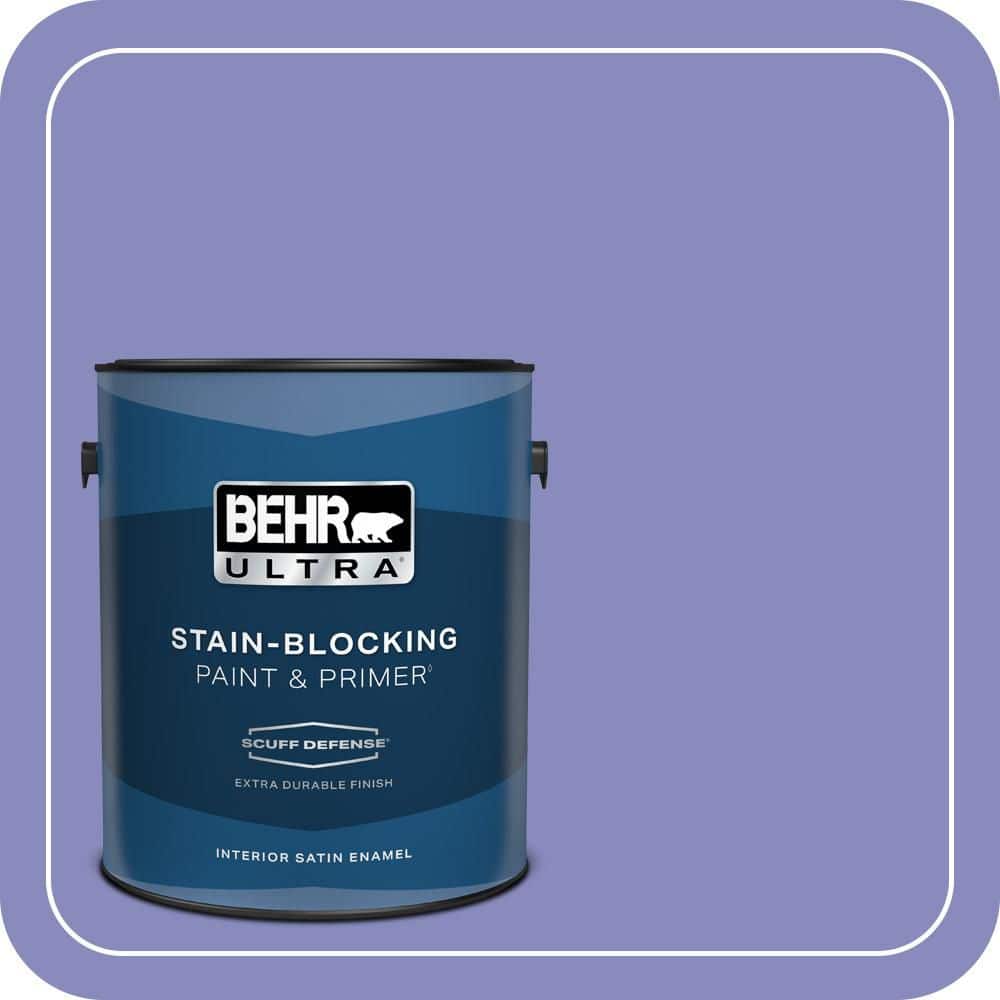 BEHR ULTRA 1 gal. #620B-5 Pristine Petal Extra Durable Satin Enamel Interior Paint & Primer (1)
