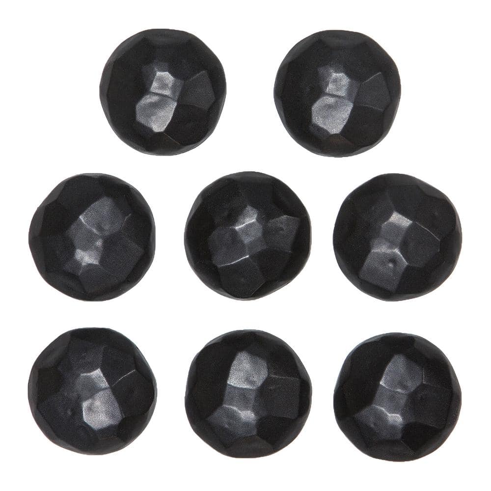 Cre8tive Hardware Clavos 1.75 in. Black Magnetic Garage Door Hardware (8-Piece)