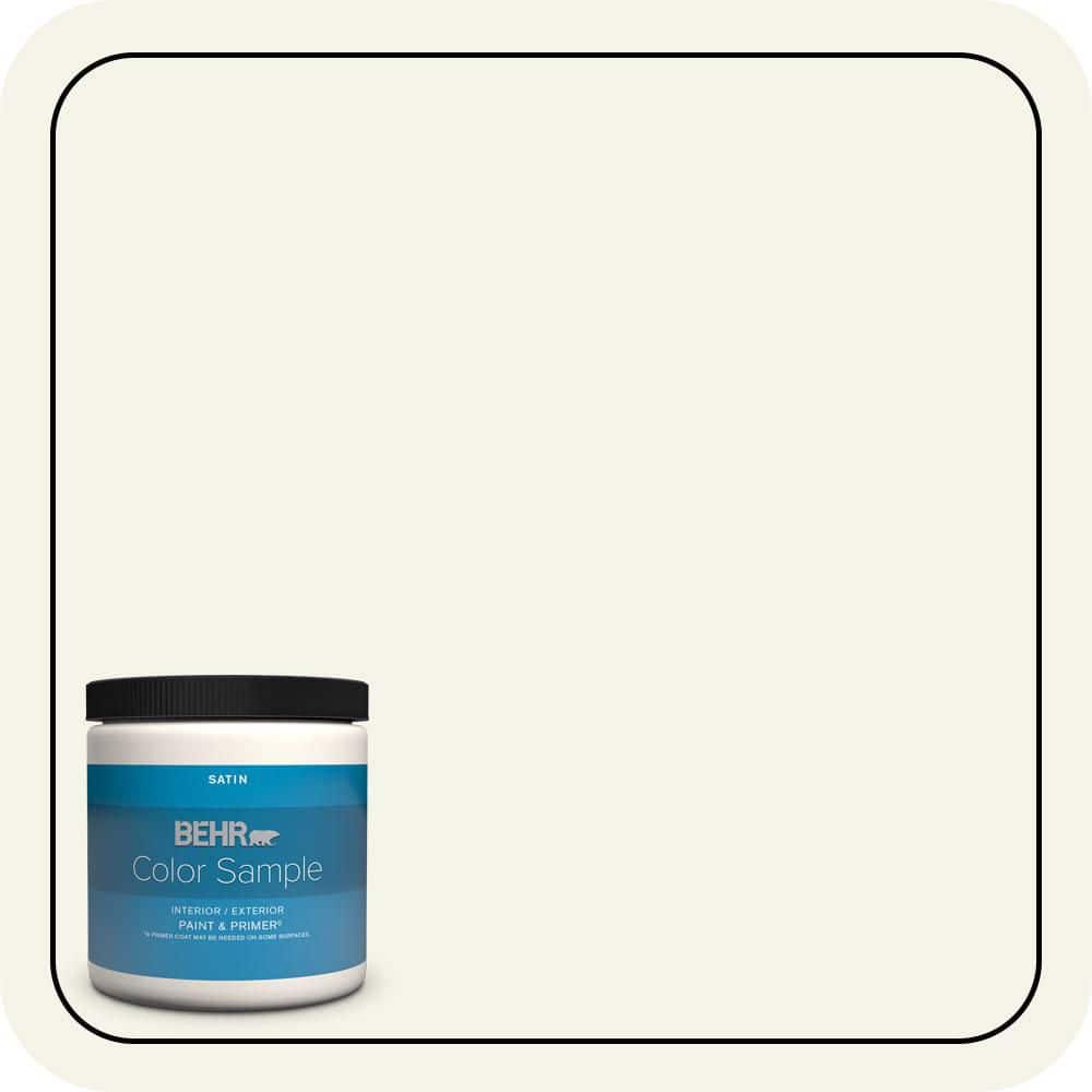 BEHR PREMIUM PLUS #W-F-700 Moon Rise Interior/Exterior Paint & Primer Color Sample (1)