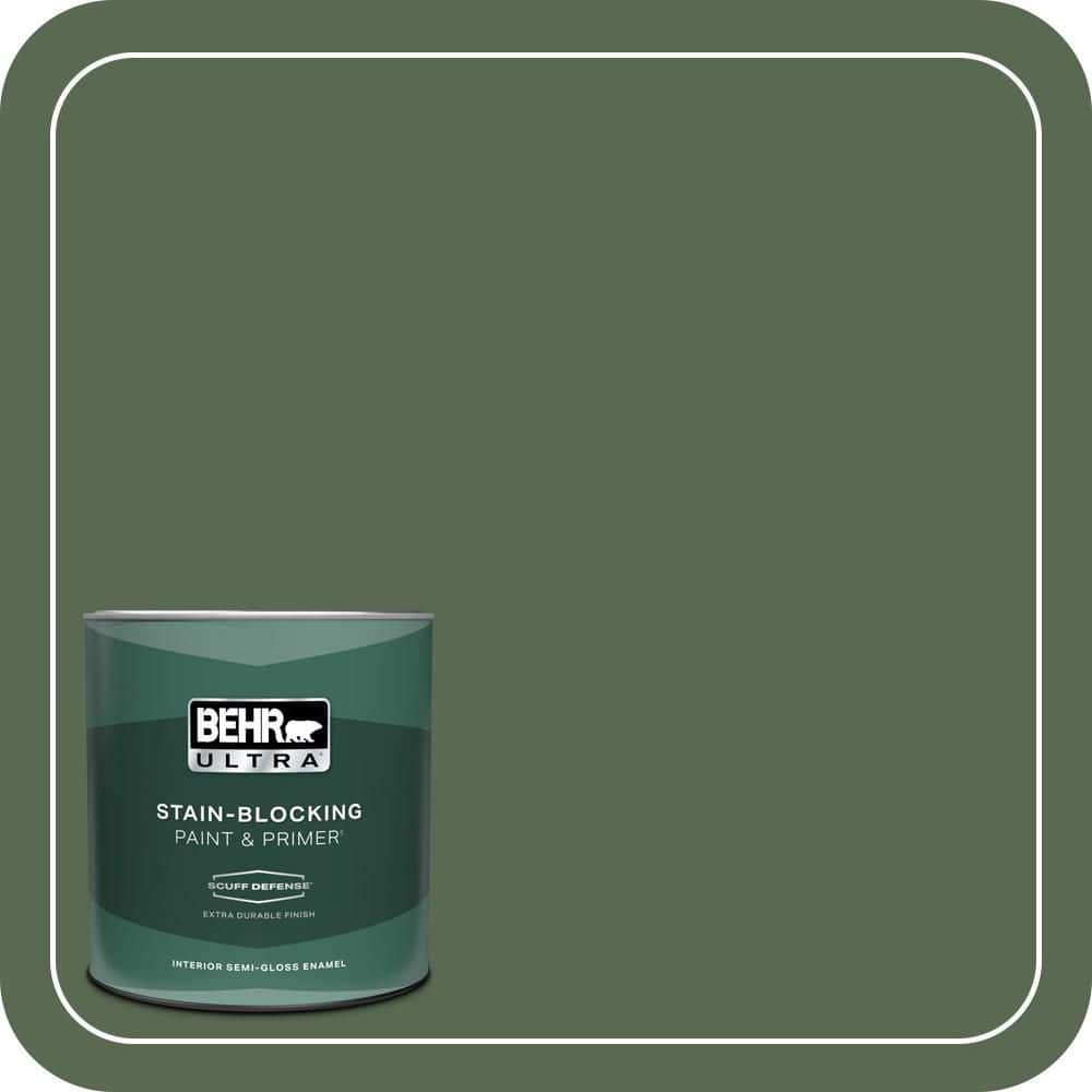 BEHR ULTRA 1 qt. #S390-7 Trailing Vine Extra Durable Semi-Gloss Enamel Interior Paint & Primer