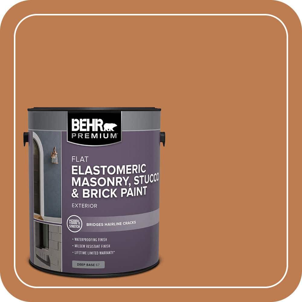 BEHR PREMIUM 5 gal. #MS-11 Rustic Orange Elastomeric Masonry, Stucco and Brick Exterior Paint (1)