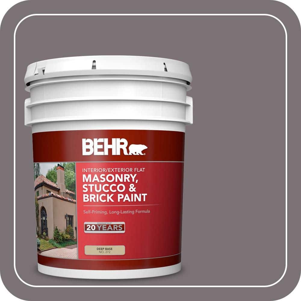 BEHR 5 gal. #PPU17-18 Echo Flat Interior/Exterior Masonry, Stucco and Brick Paint (1)