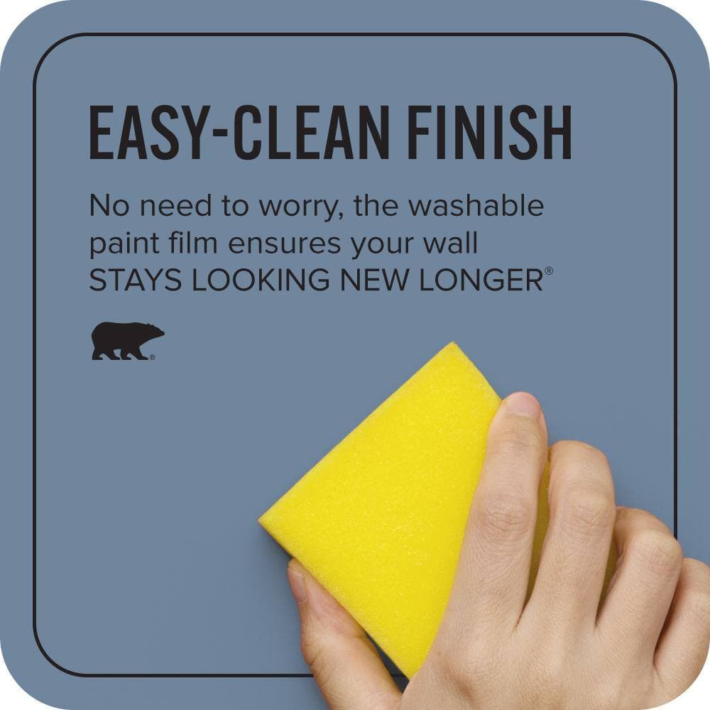 BEHR ULTRA 1 qt. #S520-5 Thundercloud Extra Durable Satin Enamel Interior Paint & Primer (4)