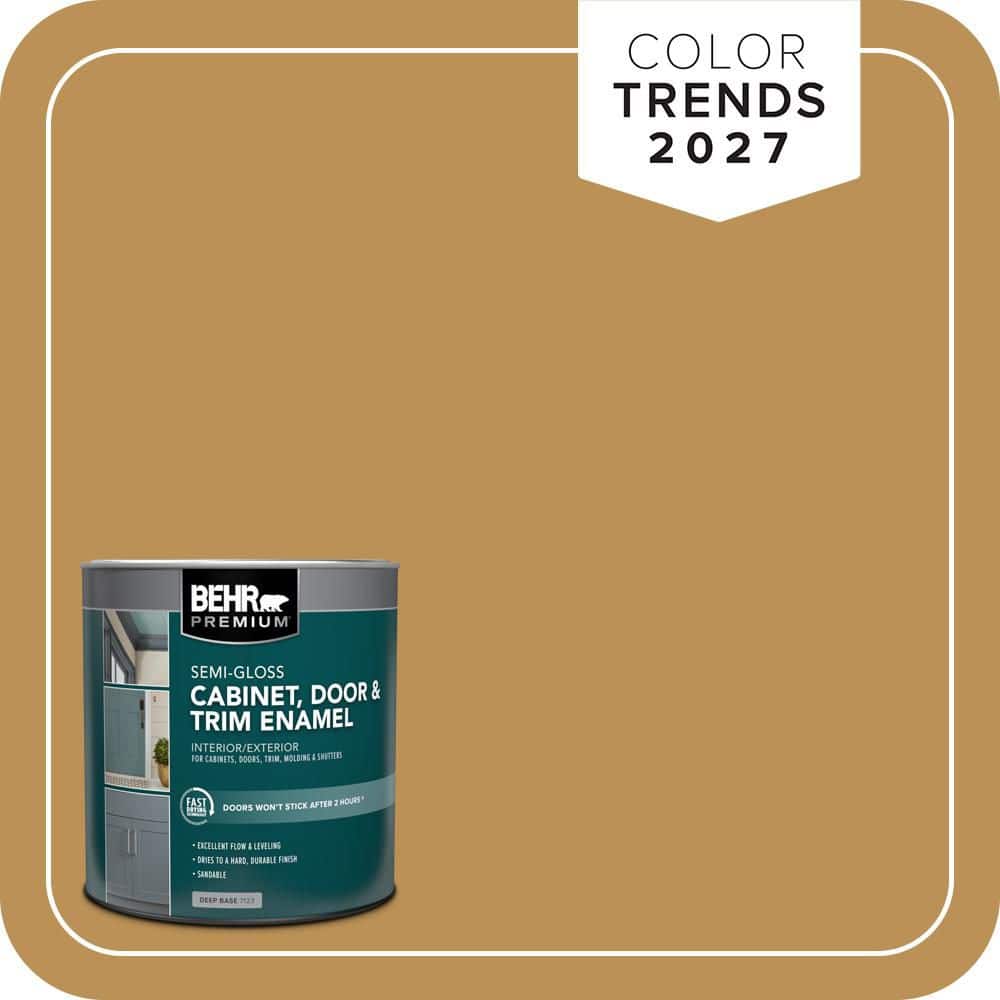 BEHR PREMIUM 1 qt. #MQ4-07 Radiance Semi-Gloss Enamel Interior/Exterior Cabinet, Door & Trim Paint