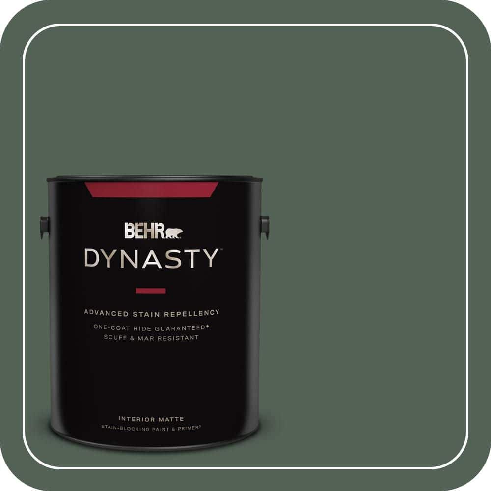 BEHR DYNASTY 1 gal. #MQ6-14 Northern Glen One-Coat Hide Matte Interior Stain-Blocking Paint & Primer
