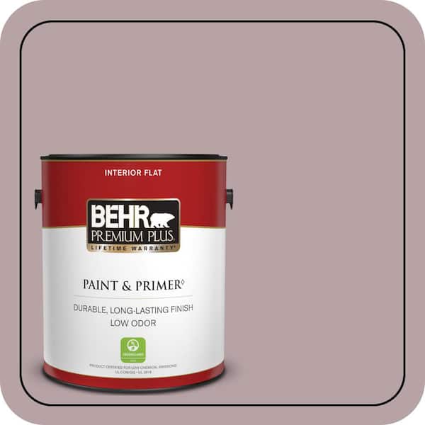 BEHR PREMIUM PLUS #100F-4 Dark Lilac Enamel Low Odor & Primer (2)
