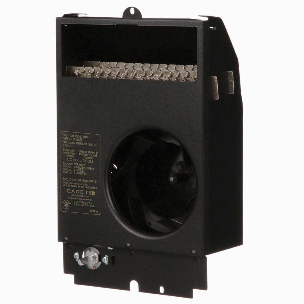 Cadet 240/208-volt 1,000/750-watt Com-Pak In-wall Fan-forced Replacement Electric Heater Assembly with Thermostat (3)