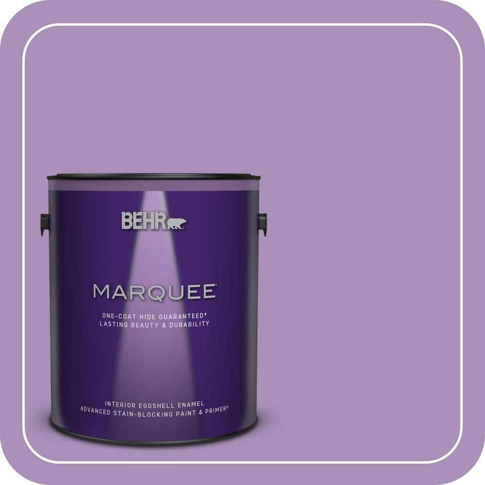 BEHR MARQUEE 1 gal. #650B-5 Garden Pansy Eggshell Enamel Interior Paint & Primer