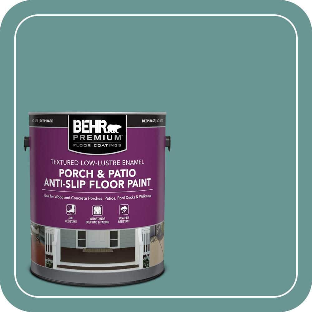 BEHR PREMIUM 1 gal. #PFC-48 Aqua Marble Textured Low-Lustre Enamel Interior/Exterior Porch and Patio Anti-Slip Floor Paint
