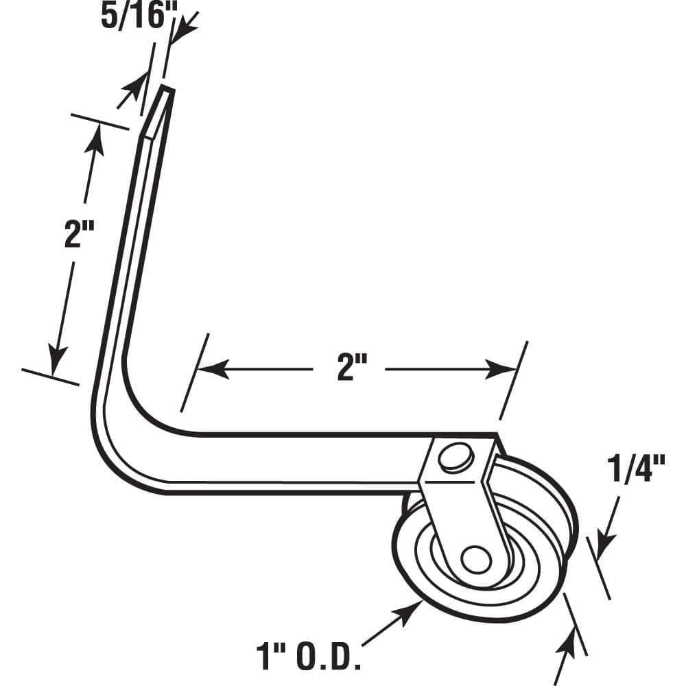 Prime-Line 1 in. Steel Screen Door Tension Spring with Roller (2-pack) (2)