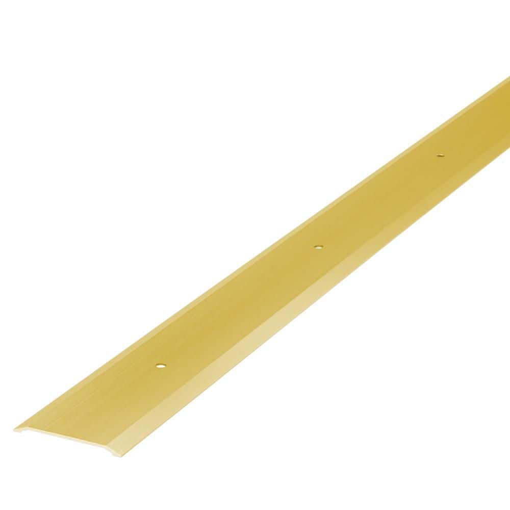 M-D Building Products 1.75 in. x 36 in. Gold Aluminum Flat Profile Door Weatherstripping Threshold
