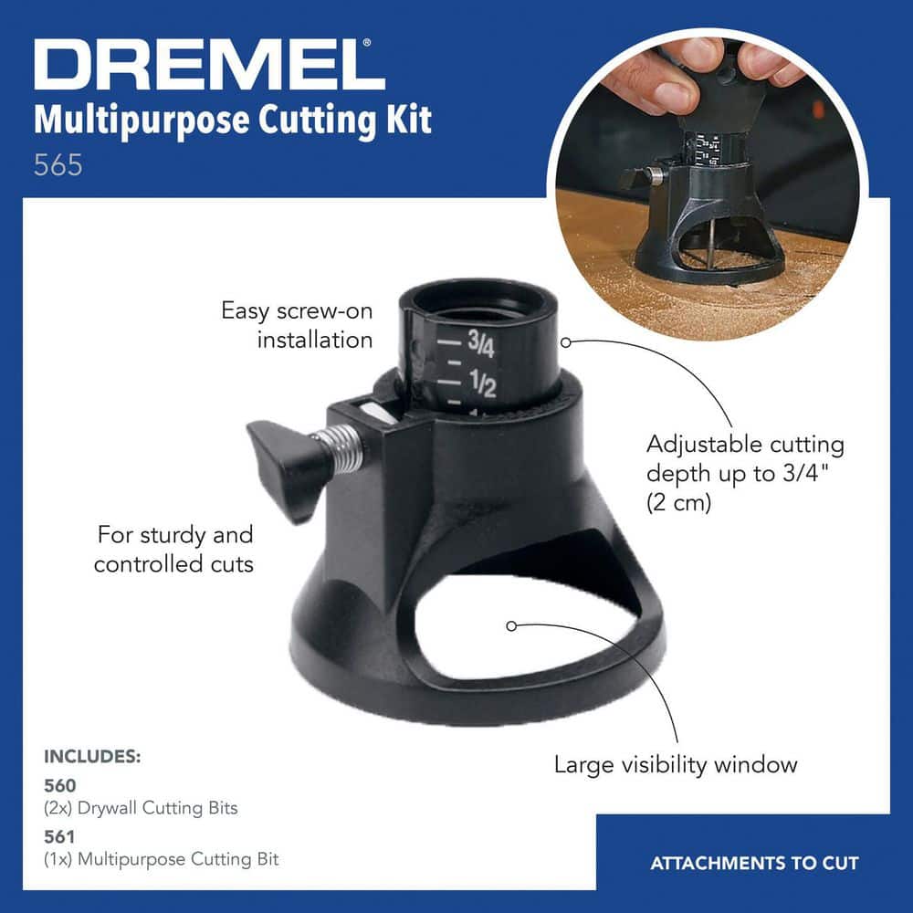 Dremel Multi-Purpose Cutting Kit for Cutting Wood, Plastic, Fiberglass, Drywall, Aluminum and Vinyl Siding (4-Piece) (3)