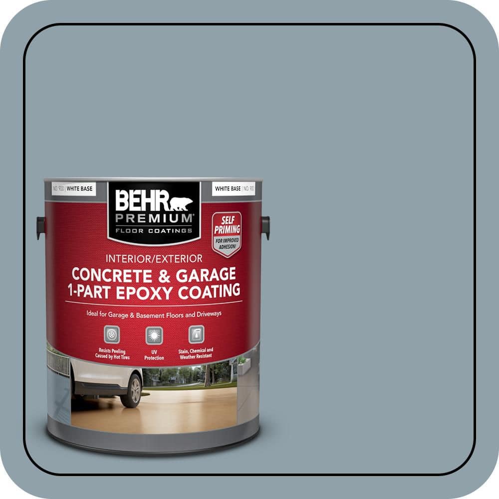 BEHR PREMIUM #N480-4A Self-Priming 1-Part Epoxy Satin Interior/Exterior Concrete and Garage Floor Paint (1)