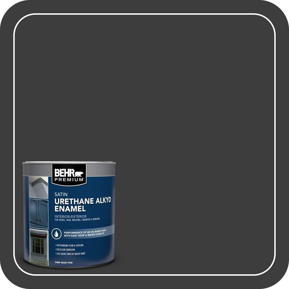 BEHR PREMIUM 1 qt. #MQ5-05 Limousine Leather Urethane Alkyd Satin Enamel Interior/Exterior Paint