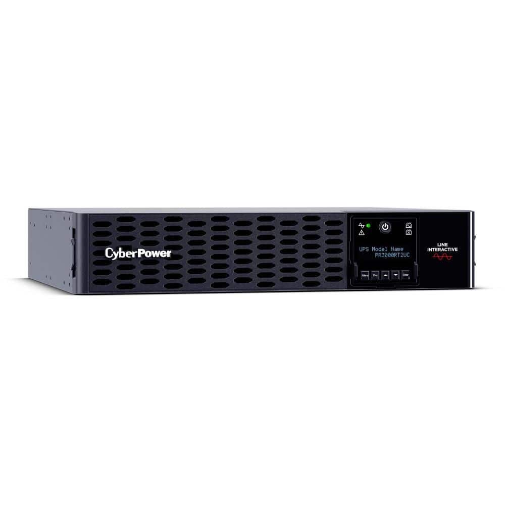 CyberPower 3000VA/3000W, 120-Volt, Line Interactive, Sine Wave, 2U Rack/Tower Battery Backup (3)