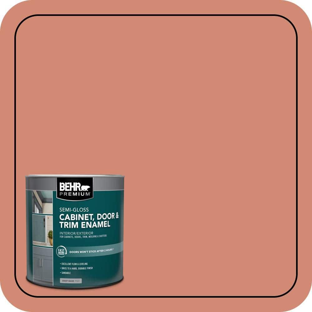 BEHR PREMIUM 1 qt. #M190-5 Fireplace Glow Semi-Gloss Enamel Interior/Exterior Cabinet, Door & Trim Paint
