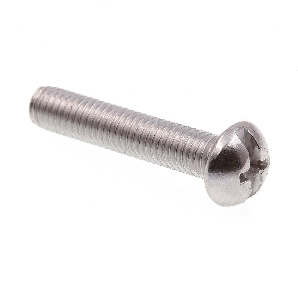 Prime-Line #10-32 x 1 in. Grade 18-8 Stainless Steel Phillips/Slotted Combination Drive Round Head Machine Screws (100-Pack)