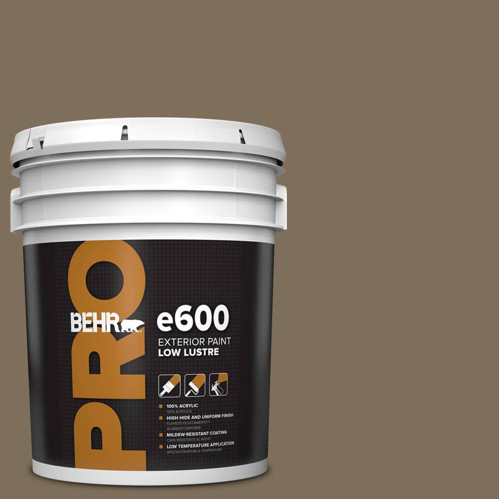 BEHR PRO 5 gal. #710D-6 Butternut Wood Low Luster Exterior Paint